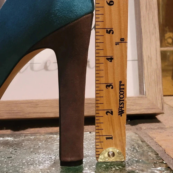 Vince Camuto Jorgie Platform Heel Suede Patent Leather Wmns 10 - Picture 15 of 15